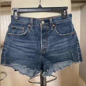 Levi's 501 Blue Jean Shorts Cut-Off Hem